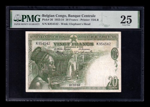 Belgian congo belga francs - belgian,