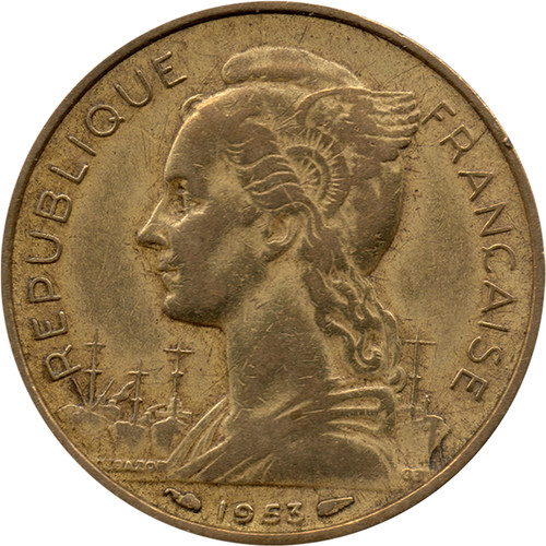 Franchi madagascar 1953 - 20,