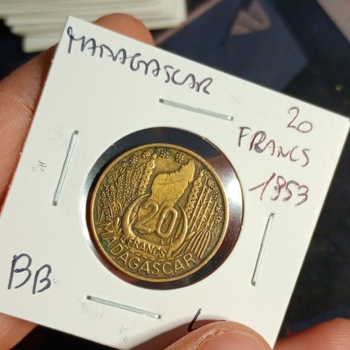 Moneta madagascar francs - madagascar, 20