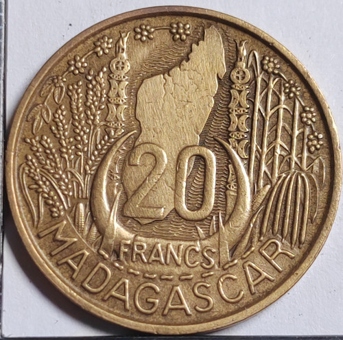 Francs 1953 madagascar - 20,