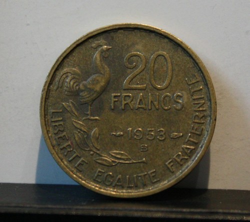 Monnaie france francs 1953 - 20,