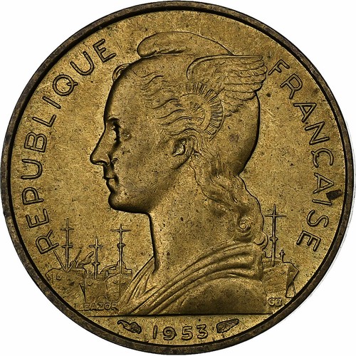 Madagascar francs 1953 - madagascar,, 20