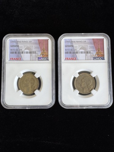 Monete franchi francia - monete, 20