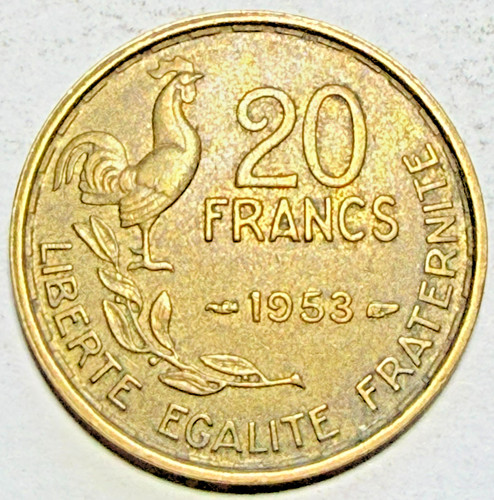 1953 francia moneta franchi - francia,