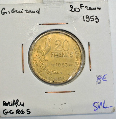 Francs guiraud 1953 - 1953, spl