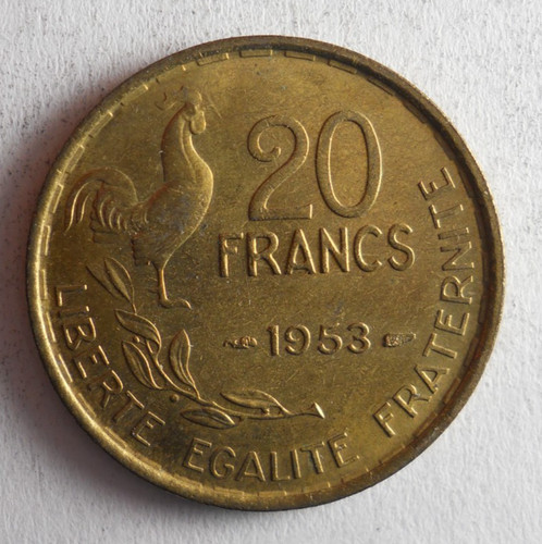 1953 francia franchi - 20,