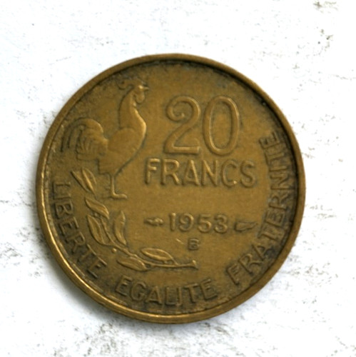 Francia franchi 1953 b - francia, 20