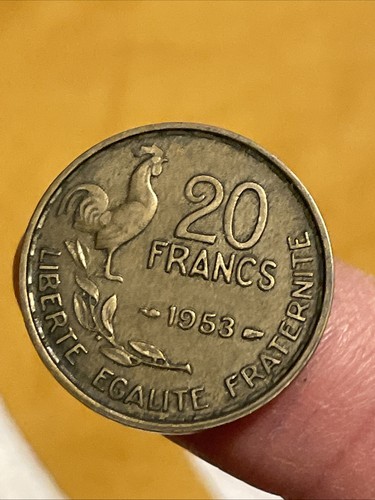 1953 france francs coin - france,